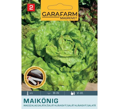 Výsevný pás - šalát skorý Május Királya/Kráľ Mája