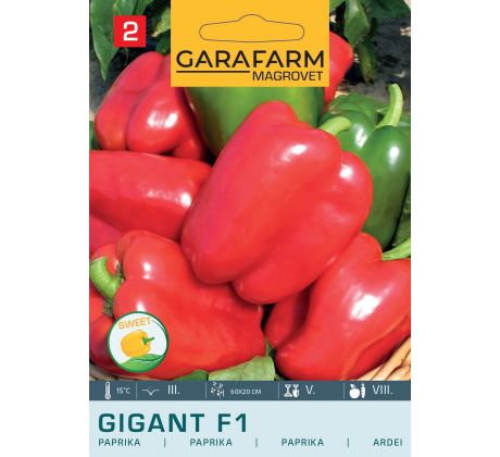 Paprika Gigant F1 - sladká