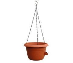 Plastia samozavlažovací závesný kvetináč Siesta terakota